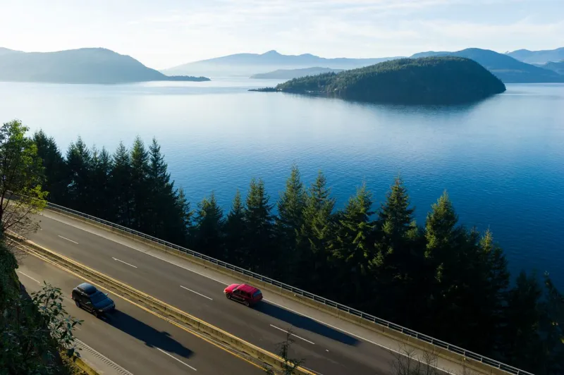 La Sea to Sky Highway est la partie la plus spectaculaire de la route 99 au Canada.